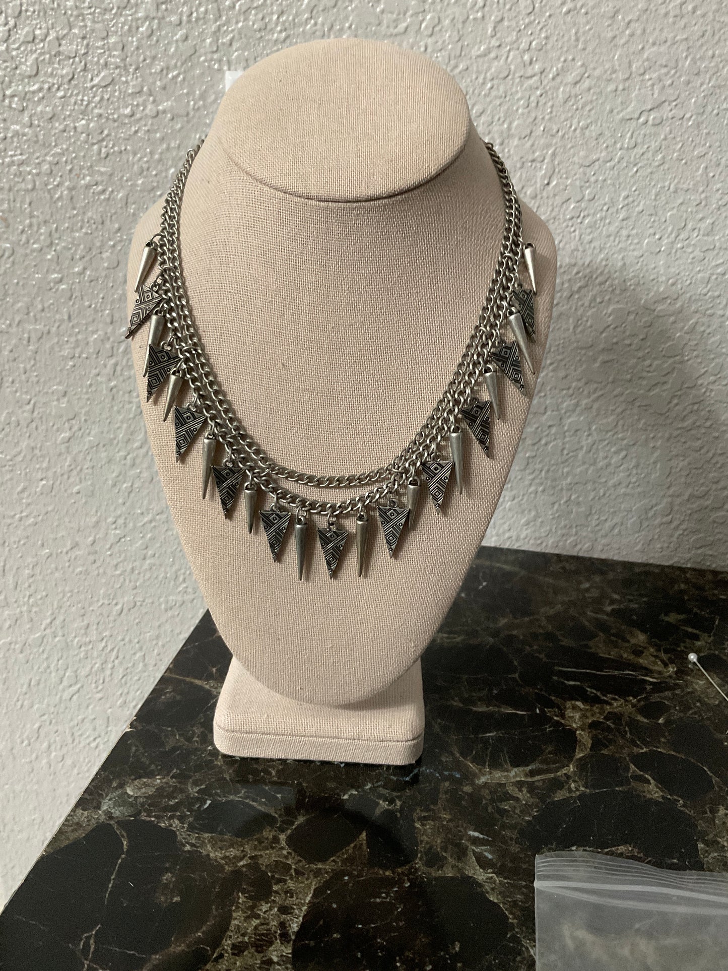 Silver Dangly Necklace