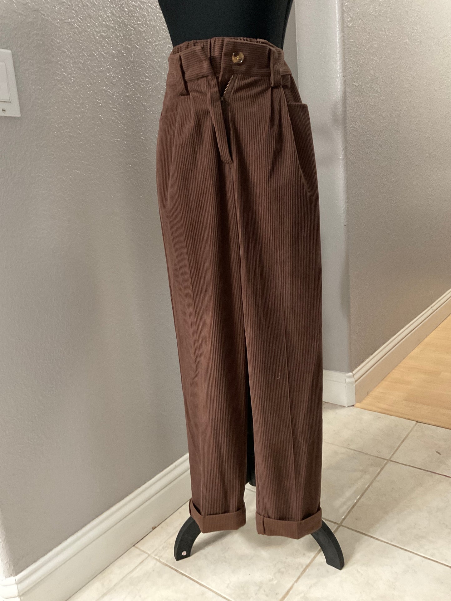 Brown Corduroy Pants Size Small