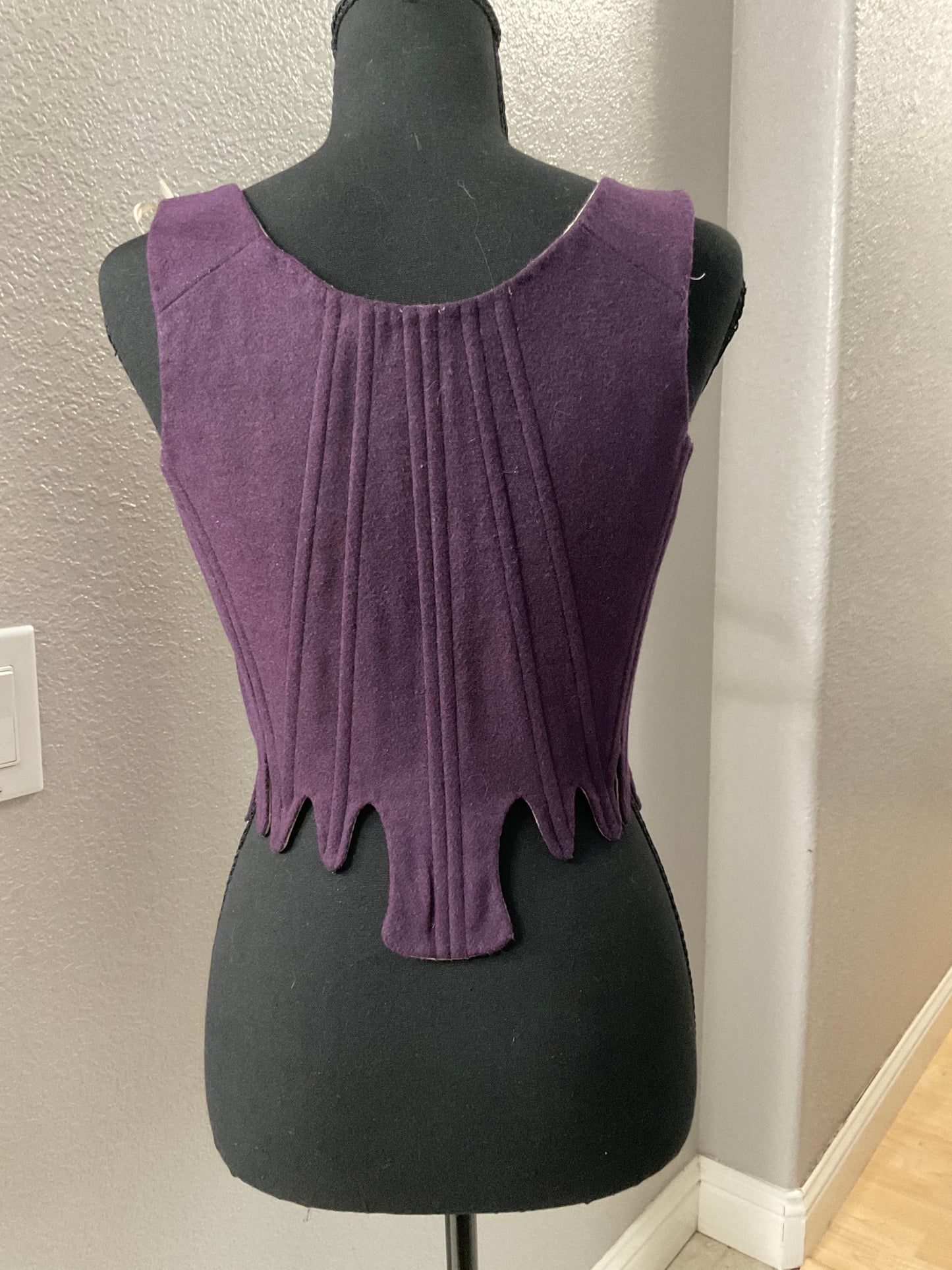 Purple Front Lace Stays Size S/M