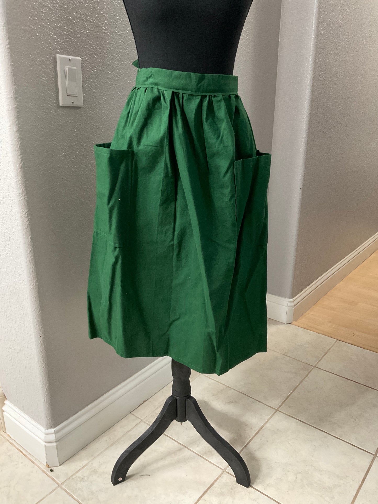 Green Cotton Apron