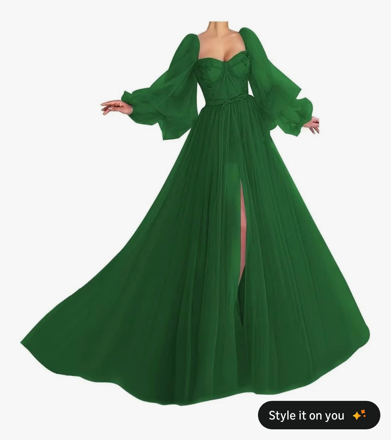 Amazon Bright Green Dress Size