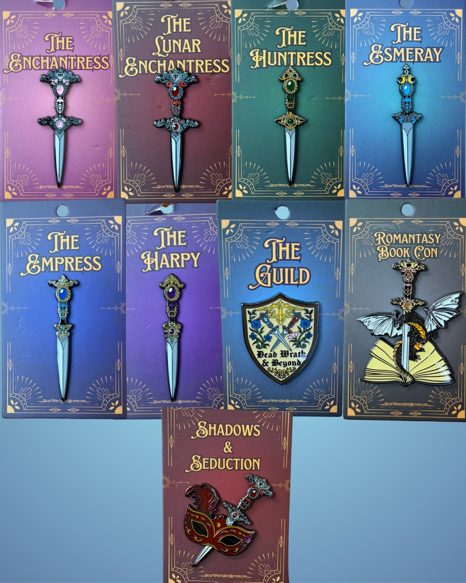 Dagger Enamel Pins