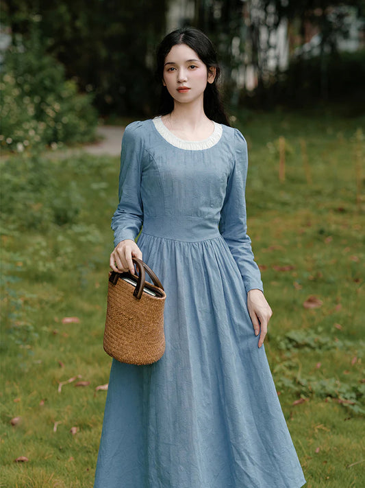 The Cottagecore Prairie Cotton Cinderella Dress Size Small