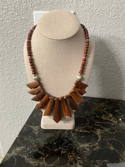 Wooden Beaded Necklace