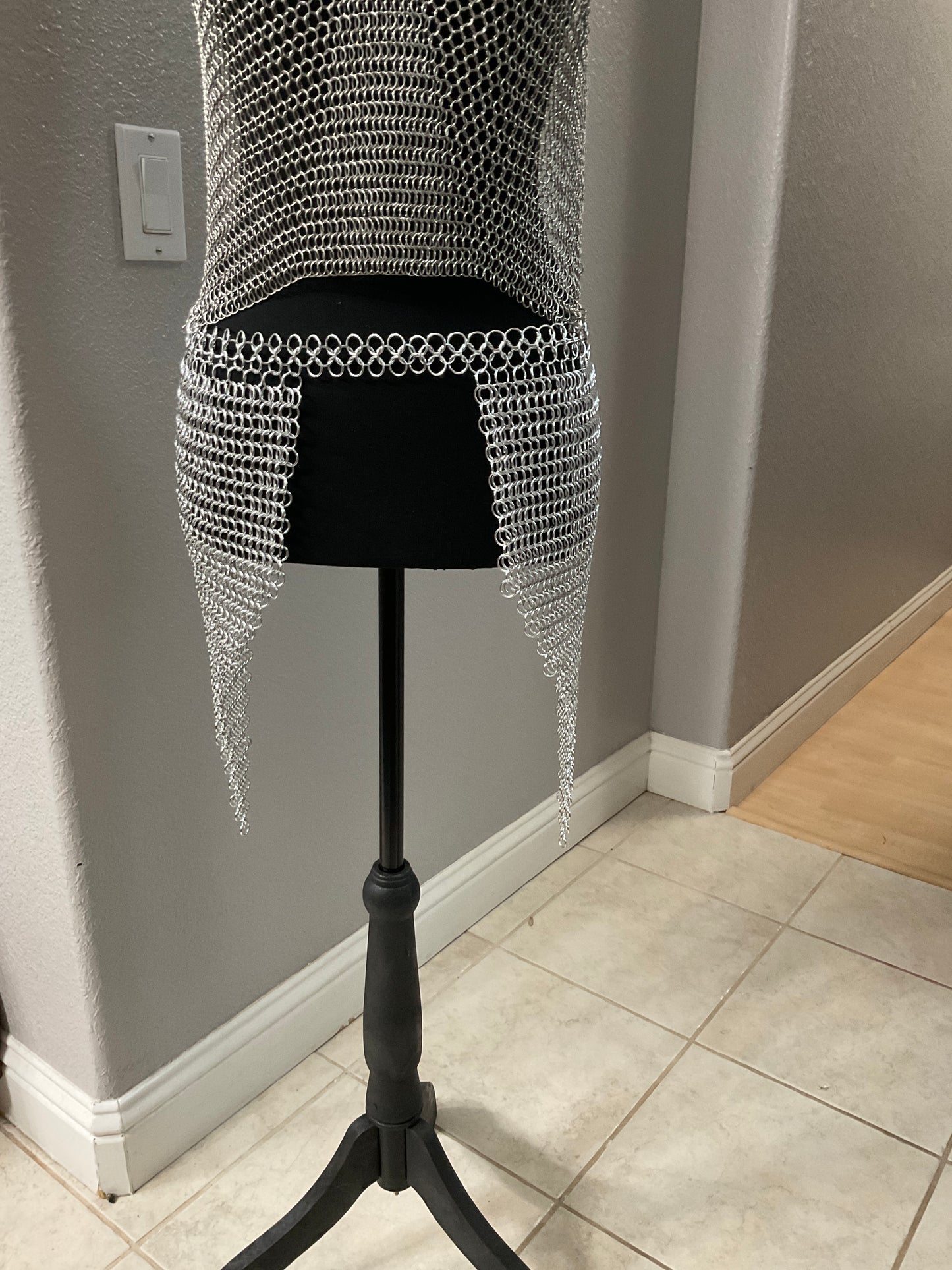 Silver Chainmail Hip Armor