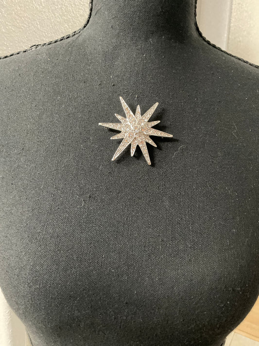 Silver Star Brooch