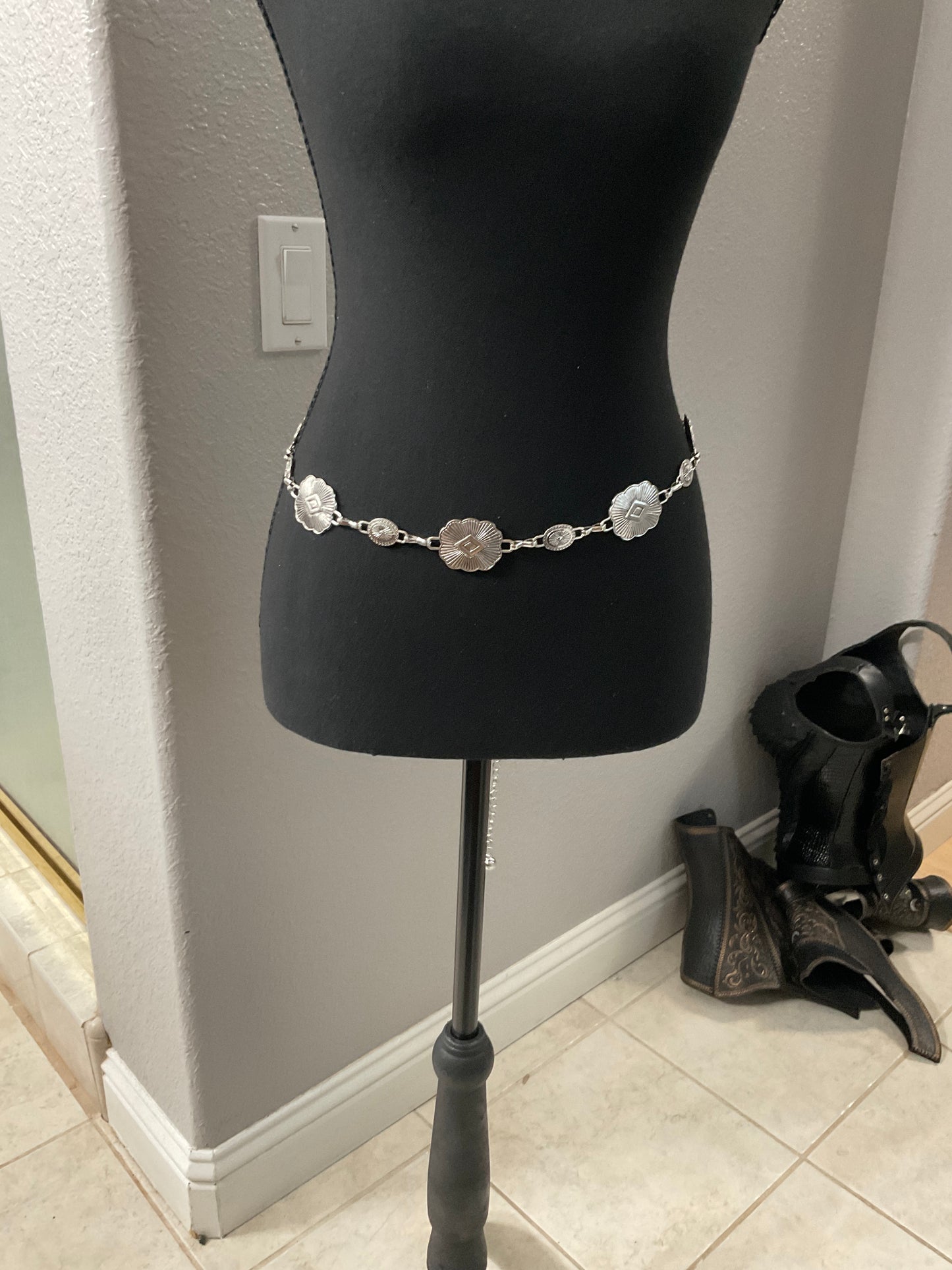 Silver Medallion Belt