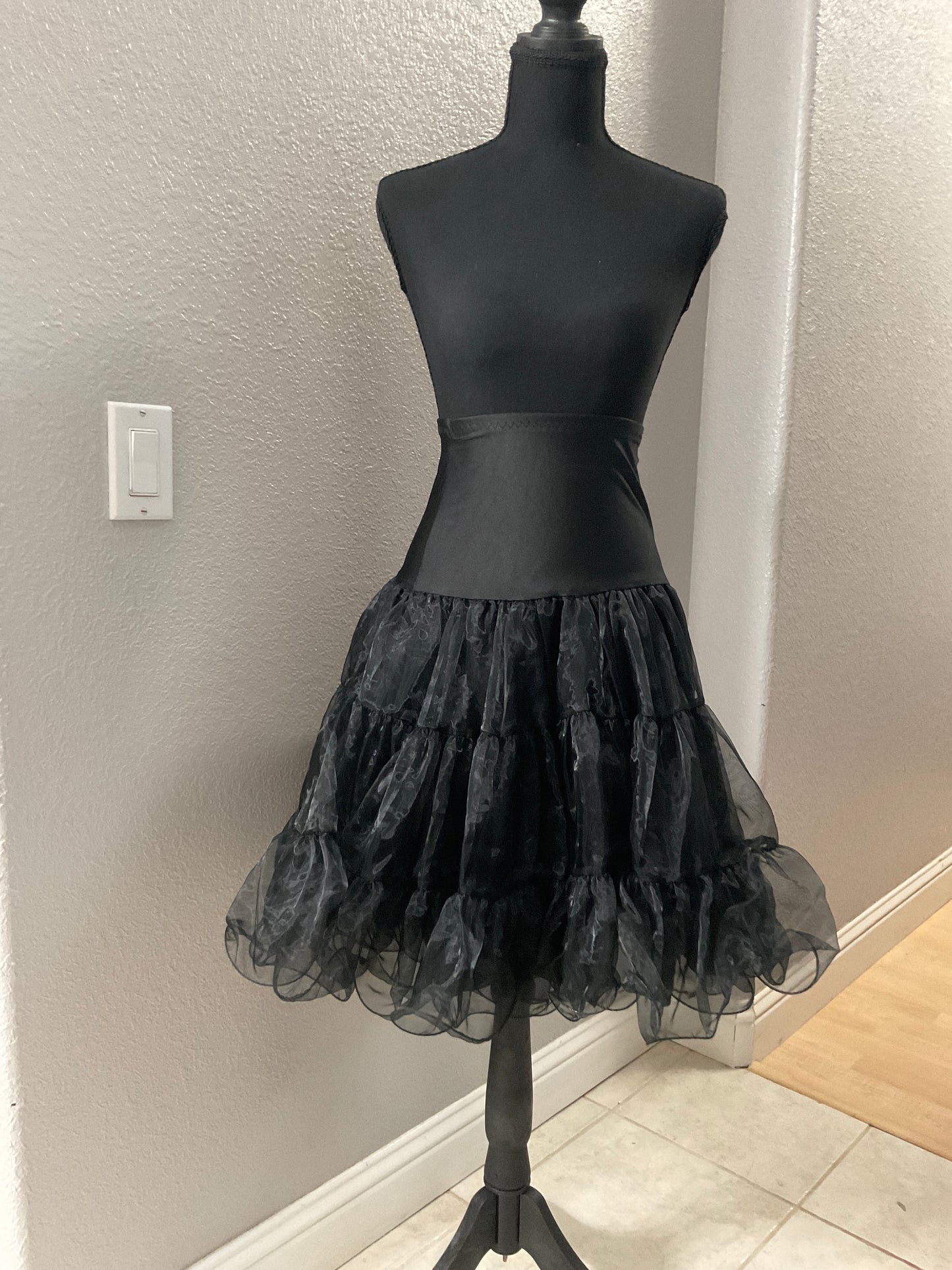 Black Ruffle Petticoat Size S
