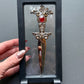 6” silver red Enamel Replica