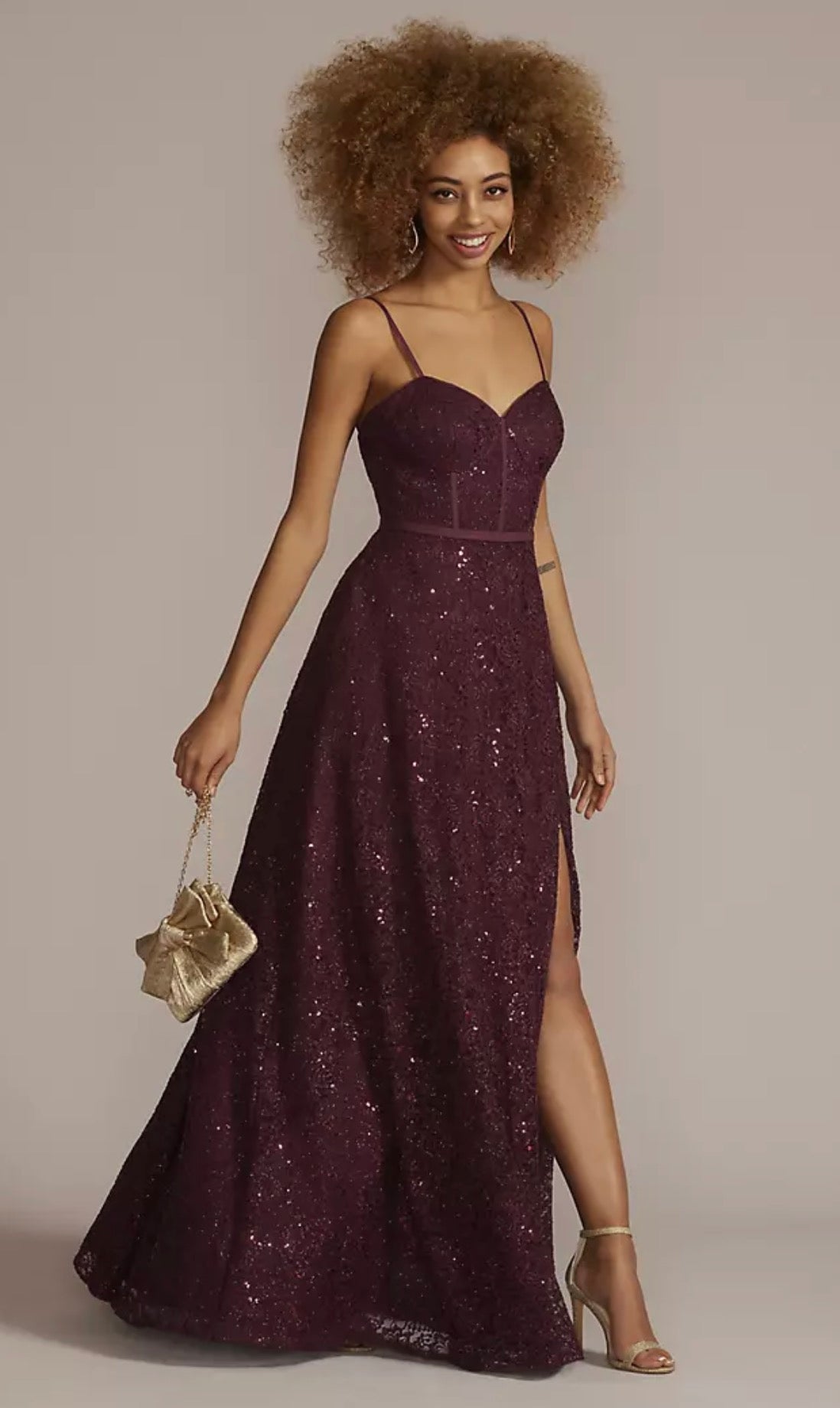 Jules and Cleo Burgundy Dress Size 8