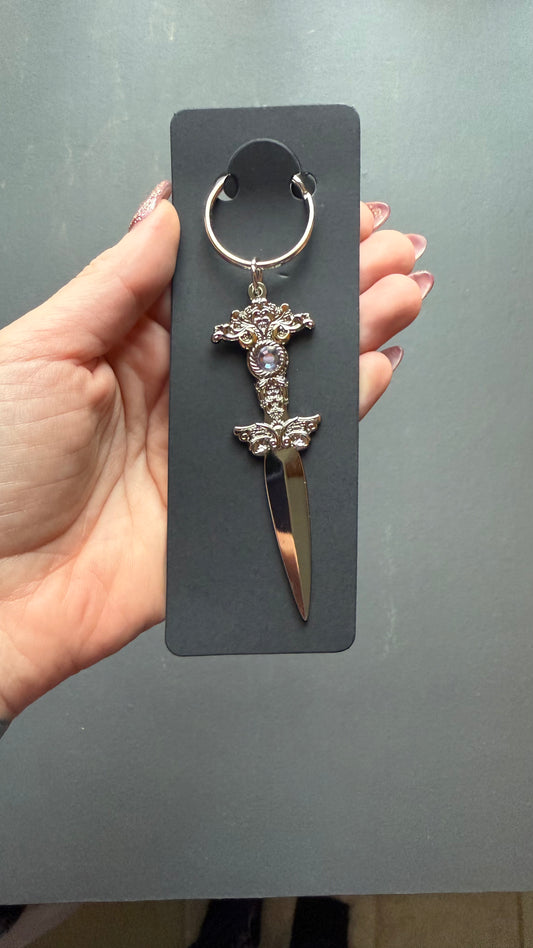 The Sorceress silver keychain